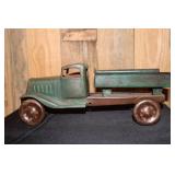 Antique pressed steel toy truck