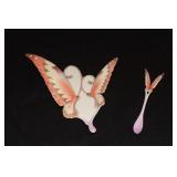 Franz porcelain Papillon butterfly saucer with