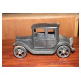 Cast iron Ford Model T coupe