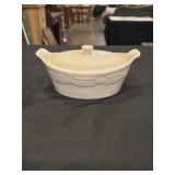 Longaberger Woven Traditions ivory small oval