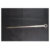 S. K. & Son silver meat skewer marked 11 oz