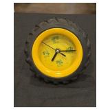 John Deere tractor tire wall/desk clock