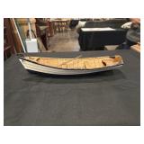 Wooden model row boat skiff or dory