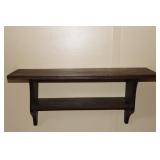 Pine wall/display shelf 28 X 9 X 12.75