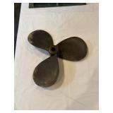 3 Blade boat propeller marked 17 Hyde
