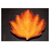 Better Homes and Gardens large leaf shaped bowl