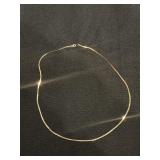 Necklace marked 14K JW on clasp 17.5