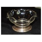 Nut bowl/candy dish with Sterling base