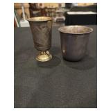 Antique goblet and beaker
