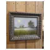 Framed painting by local artist Val Witkowski