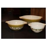 3 Pyrex Cinderella Spring Blossom Crazy Daisy