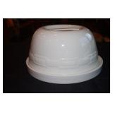 Longaberger Pottery Woven Traditions ivory multi