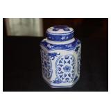 Chinese blue and white porcelain hexagon shaped