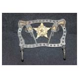 Western theme double hook hat/coat hanger