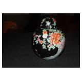 Chinese famille noire porcelain ginger jar with