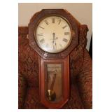 Seth Thomas Clock Co wall clock with ornate