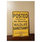 Posted Protected by Law No Shooting Wildlife