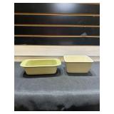 Longaberger Woven Traditions sage small loaf dish