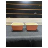 2 Longaberger rectangular dishes - spice