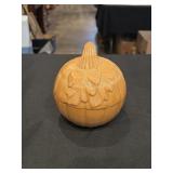 Longaberger milk glass pumpkin dish