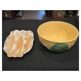 Large Corn design mixing bowl, corn tray (some