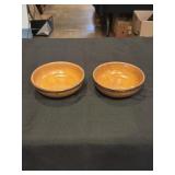 2 McCoy bowls marked 1413 USA