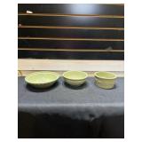 Longaberger Woven Traditions sage salt crock,