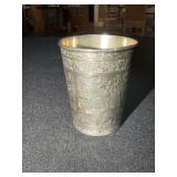 Antique drinking cup with motif featuring