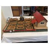 Folk art handcarved crab shanty and shedding