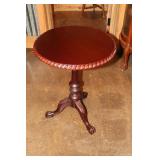 Mahogany Chippendale style tilt top tea table