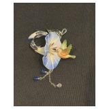 Franz porcelain hummingbird on morning