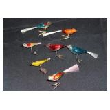 7 German mercury glass clip on bird Christmas