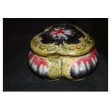 Art glass trinket box Art Nouveau possibly in the