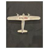 Silver Eagle aluminum wind-up airplane