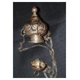 Antique hanging censer marked AC 1870