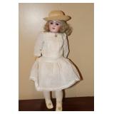 Antique bisque doll marked DEP 8 ears pierced &