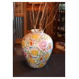 Large Chinese porcelain vase with millefleur