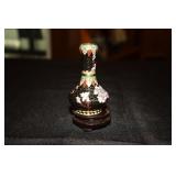 Miniature Chinese enameled cloisonne vase with