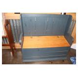 Homemade storage chest/bench with lift top seat