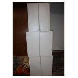3 white wall cabinets (2) 30" x 12 1/2" x 30" H