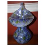 Signed Jack in the Pulpit art glass vase