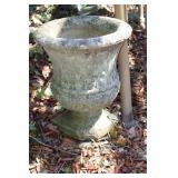 Concrete urn planter (has damage)