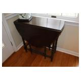 Mahogany Gate Leg Table with drawer 29 X 13 X 28
