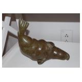 Soap stone Walrus dated 1977 8x8H