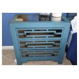 3 Drawer painted and mirrored chest