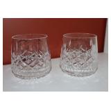 2 Stuart crystal on the rocks glasses "Glencoe"