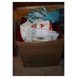 Box lot of linens