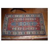 Caucasian Kazak style small accent rug 56" x 32"