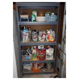 Metal shelving unit 36" x 18" x 72" H (contents