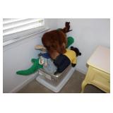 Tote lot stuffed animals including Patriot US